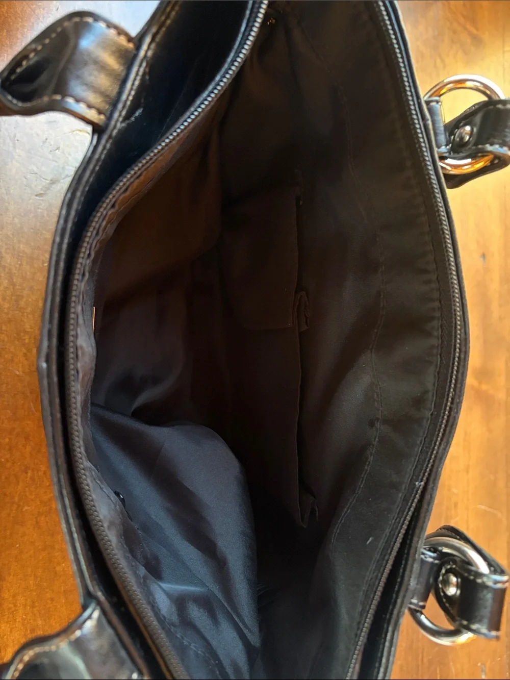 Giani Bernini Black Leather Satchel